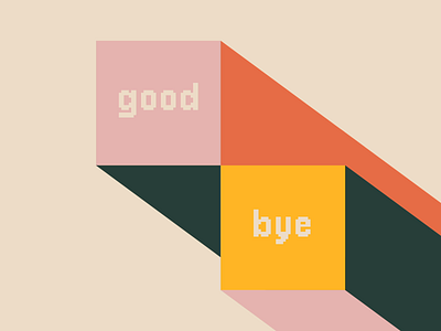 see ya 2019 2019 8bit abstract animation bounce boxes drawing geometric goodbye illustration minimal mograph motion design new year pattern retro see ya shapes vector video game