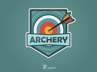Archery - Badge archery badge challenge design illustration logo sport typography vector weeklywarmup