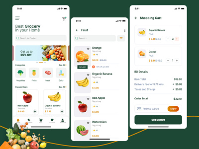 Grocery App Design UI 2020 trend android app design app design app development figma gr graphic design grocery new app design ui uidesign uiux xd