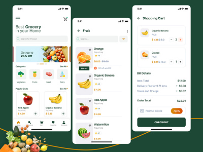 Grocery  App Design UI