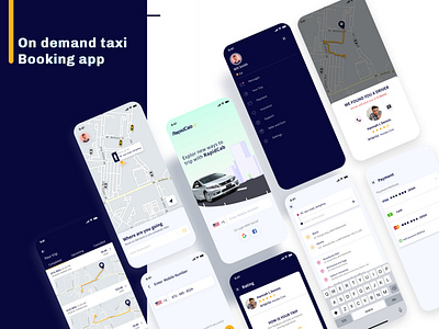 Taxi-Booking App UI/UX Project android app design bokking app figma design new app design taxi app taxi booking app ui uidesign