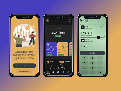 Cryptocurrency BUY-SELL UI android app design app design cryptocurrency new app design uidesign uiux uplabs