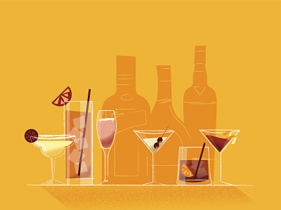 Cocktails beverages cocktails cosmopolitan design drinks editorial illustration graphic design illustration long island iced tea margarita martini negroni old fashioned rose still life vector vector illustration