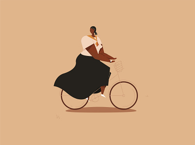 A Day in the Park (4/4) - Biking autumn bicycle design editorial illustration graphic design illustration riding a bike vector vector illustration women