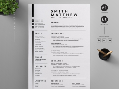 Resume/CV by Resume/CV on Dribbble