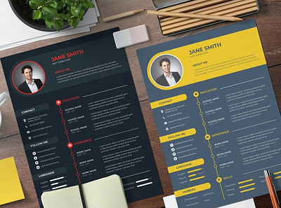 CV Professional Resume branding clean cover letter cv cv design cv template elegant resume gradient gradient resume job resume minimal minimal resume modern resume popular professional resume resume design resume template simple resume