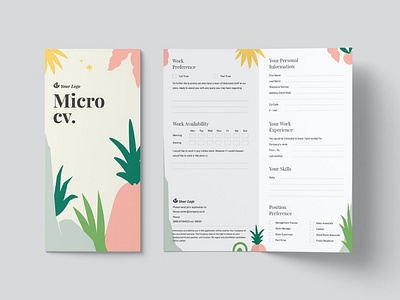 Micro CV/Resume Template