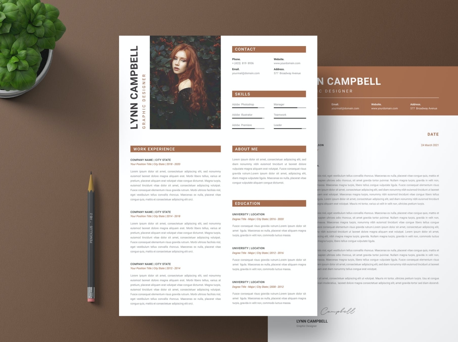 Resume Students & Letter Template By Resume Cv On Dribbble