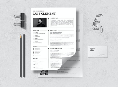 Basic CV Resume & Letter Cover Template branding clean cover letter cv cv design cv template elegant resume gradient gradient resume job resume minimal minimal resume modern resume popular professional resume resume clean resume design resume template simple resume