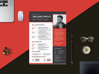 Modern Work CV Resume Template