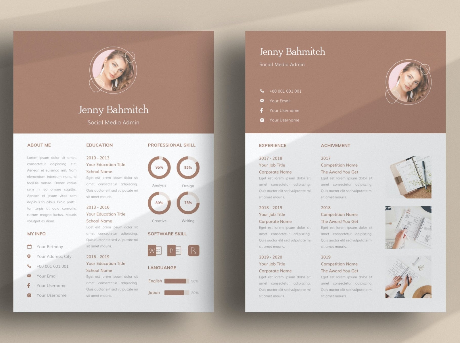 CV Portofolio by Pro Resume on Dribbble