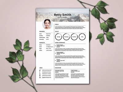 Clean Resume/CV clean cover letter cv cv design cv template free job job cv letter minimal minimal resume modern modern resume professional resume resume clean resume design resume template simple resume