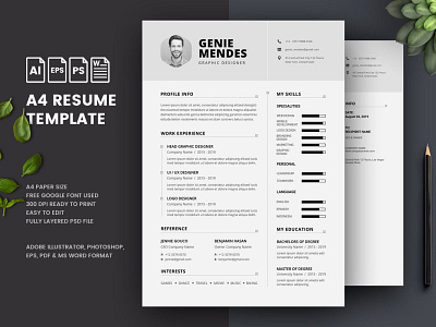 CV Resume clean cover letter cv cv design cv template free job job cv letter minimal minimal resume modern modern resume professional resume resume clean resume design resume template simple resume