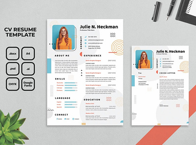 Resume/CV branding clean cover letter cv cv design cv template elegant resume gradient gradient resume job resume minimal minimal resume modern resume popular professional resume resume design resume template simple resume