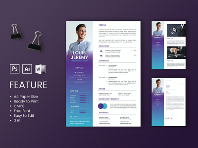 Professional CV And Resume clean cover letter cv cv design cv template free job job cv letter minimal minimal resume modern modern resume professional resume resume clean resume design resume template simple resume