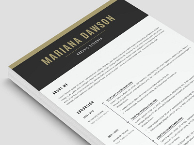 CV Resume Template & Letter Cover 3d animation branding clean cover letter cv design cv template design graphic design illustration logo motion graphics resume resume design resume template