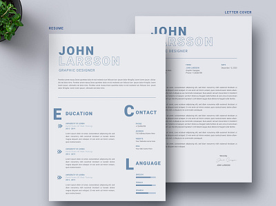 CV Resume Template 3d branding clean cover letter cv design cv template design graphic design illustration logo minimal modern motion graphics resume resume cv resume design resume template