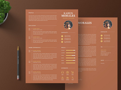 Elegant Curriculum Vitae CV & Cover Letter