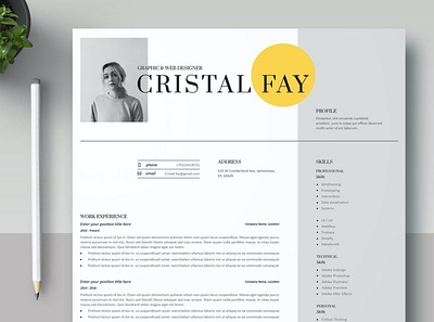 CV Template 3d branding clean clean resume cover letter cv design cv template design graphic design illustration job job resume logo modern resume professional resume resume resume design resume template simple resume ui