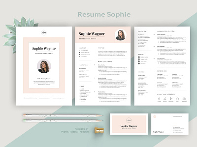 Resume and Cover Letter 3d animation branding clean cover cover letter cv design cv template design graphic design illustration logo motion graphics resume resume cover resume design resume template ui