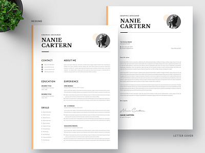 Clean CV Resume Word Template 3d animation branding clean cover letter cv design cv template design graphic design illustration logo motion graphics resume resume design resume template ui