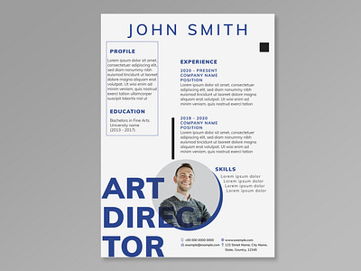 Creative resume template design