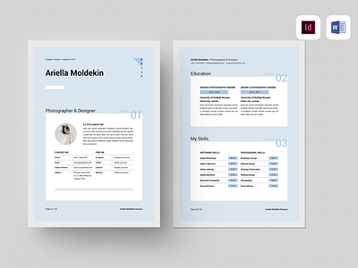 Resume 3d clean cover letter cv design cv template design graphic design illustration job logo minimal modern resume resume design resume template work