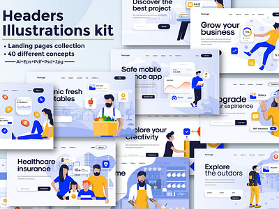 BIG Collection of Landing page templates