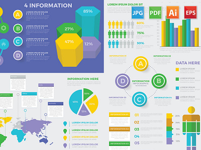 Modern Infographic elements design business collection create data design development element icon illustration infographic internet isometric landing layout mobile modern tools ui vector visualization