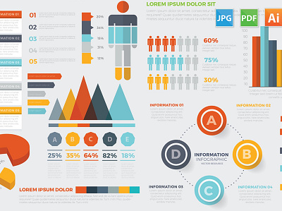 Modern Infographic elements design business collection data designdocument development element graphic design icon illustration infographic internet isometric landing layout mobile modern tools vector visualization web