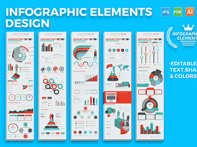 Infographics Elements business clean collection data design development document element graphic design icon infographic internet isometric landing layout modern motion graphics tools vector visualization