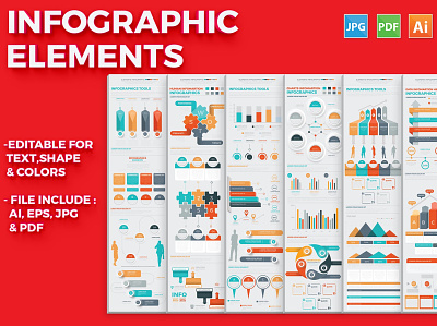 Infographic Elements business catalog clean collection data design development document element icon illustration infographic internet isometric layout minimal mobile modern tools vector visualization