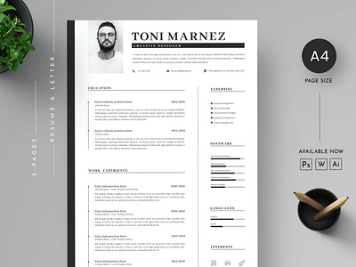 CV Resume Template clean cover cover letter cv design cv letter cv template design download free illustration job job cv letter minimal resume modern resume professional resume resume design resume template simple resume