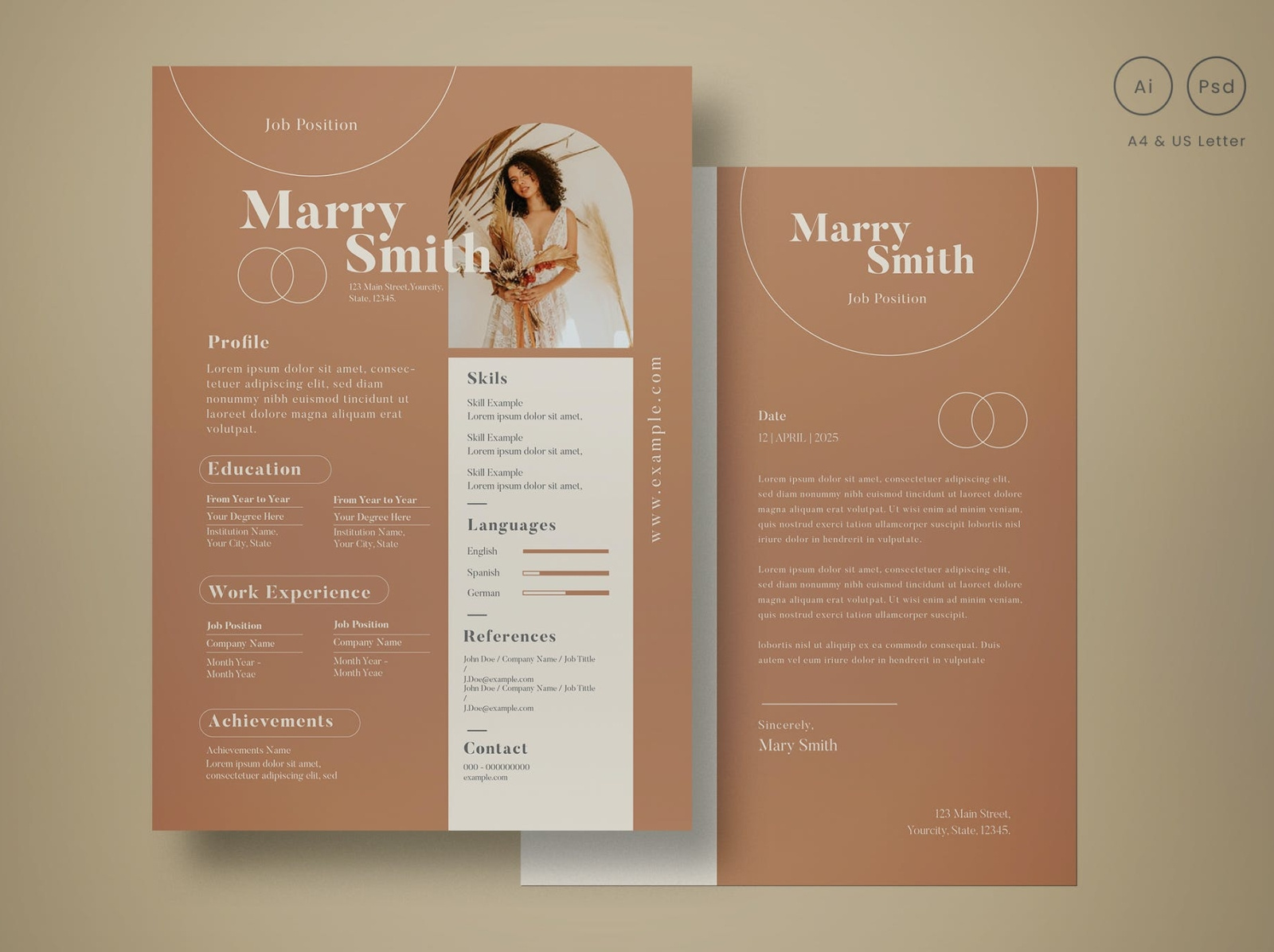 Aesthetic Resume by Resume Templates on Dribbble