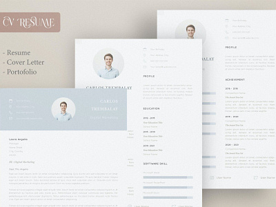 CV Resume Portofolio Template