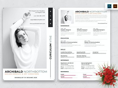 Resume CV Template clean clean resume cover letter cv cv design cv template design free graphic design illustration letter minimal minimal resume modern resume professional professional modern resume resume resume design resume template simple resume