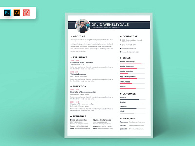 Resume CV Template clean cover letter cv desig cv design cv template design download free job job cv minimal minimal resume modern modern resume professional resume resume clean resume design resume template simple resume