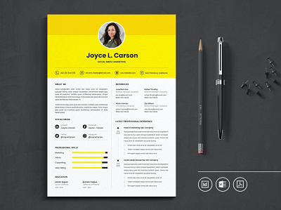 Professional CV Resume Indesign Template clean cover letter cv design cv template design graphic design illustration job clear job cv minimal minimal cv modern professional professional clean professional cv resume resume design resume template simple word