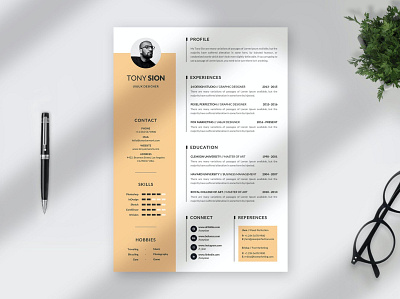 Minimalist Resume Curriculum Vitae Template clean cover letter curriculum cv design cv template design graphic design illustration job job cv minimal minimalist modern professional professional cv professional job resume resume design resume template simple