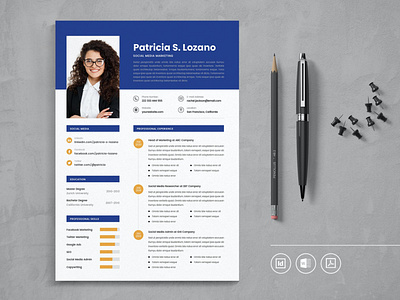 Professional CV Resume Indesign Template Vol.13