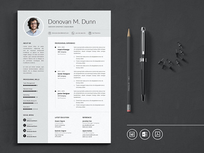 Professional CV Resume Indesign Template Vol.37 clean clean cv cover letter cv design cv minimal cv template design illustration indesign job job cv modern cv professional professional cv professional modern resume resume cv resume design resume modern resume template