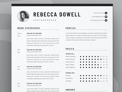 CV Template clean clean cv cover letter cv design cv template design doc doc cv illustration job job cv minimal modern professional professional cv professional minimal resume resume design resume template word