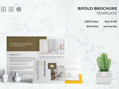 Home Furniture - Bifold Brochure Template