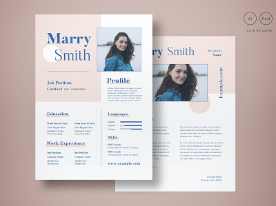 Resume clean cover letter cv design cv template design doc doc cv graphic design illustration job job cv minimal modern cv professional cv professional cv modern resume resume cv resume design resume template word