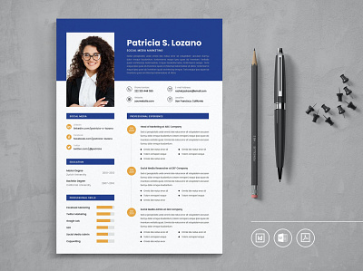 Professional CV Resume clean cover letter cv design cv resume cv template design doc graphic design illustration indesign indesign template job modern professional professional cv resume resume design resume template word work