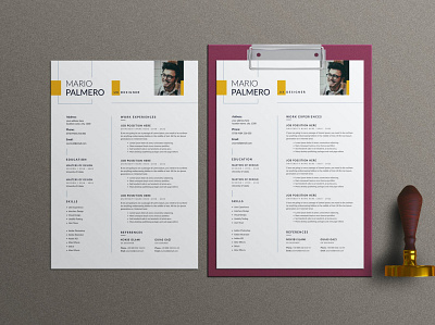 Clean Resume, CV and LetterHead clean clean resume cover letter cv design cv template design graphic design illustration job letterhead letterhead templates minimal modern professional professional cv professional resume resume resume design resume template templates