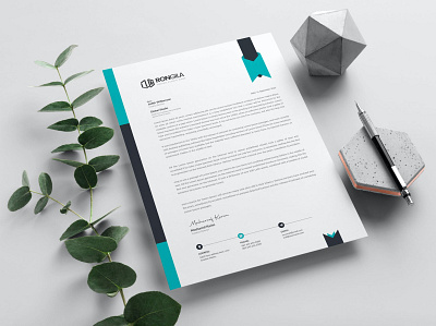 Clean Cover Letter & LetterHead Template clean cover cover letter cv design cv template design illustration job letterhead letterhead templates modern professional clean professional cv professional simple resume resume design resume template simple cv