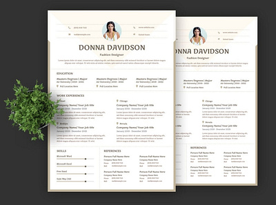 Professional Resume / CV Template branding clean corporate cover letter cv design cv template design graphic design illustration jobs minimal cv mockups modern cv motion graphics professional clean professional cv professional resume resume resume design resume template