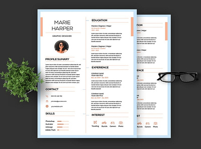 Resume / CV Template Pro clean cover letter cv design cv template cv template pro design doc graphic design illustration job cv job modern modern modern cv resume resume design resume simple cv resume template simple simple cv word cv