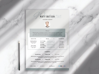 CV Resume Template clean clean cv cover letter cv design cv resume cv template design doc doc cv illustration job job cv modern cv professional professional cv resume resume design resume template simple word